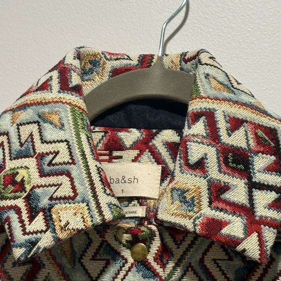 ba&sh Multicolor Geometric Pattern Coat - Picture 5 of 5